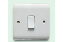 Crabtree Instinct 10AX 1G 1 Way Switch White
